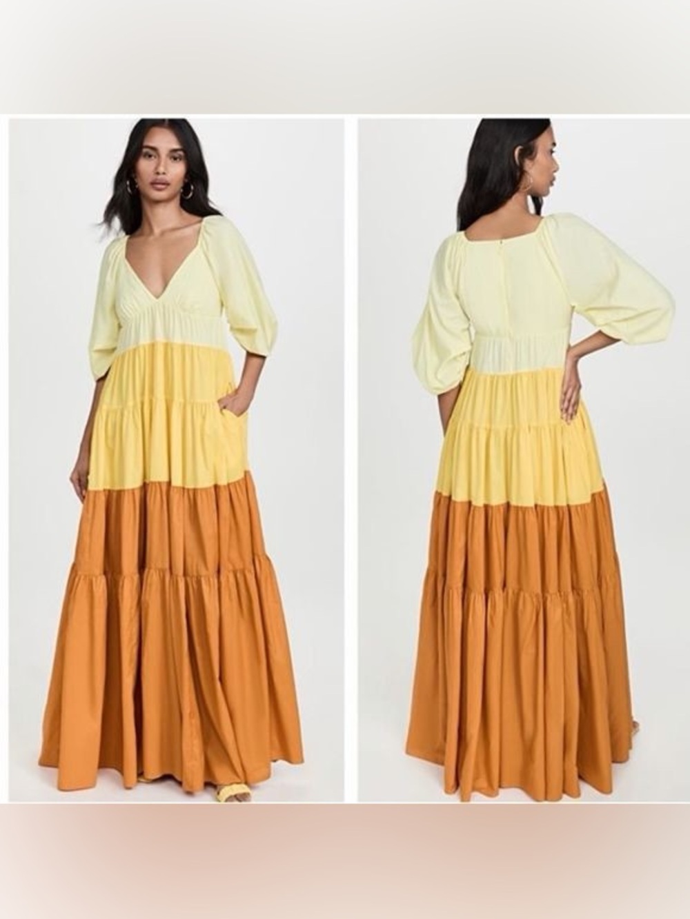 Staud Meadow dress in yellow
